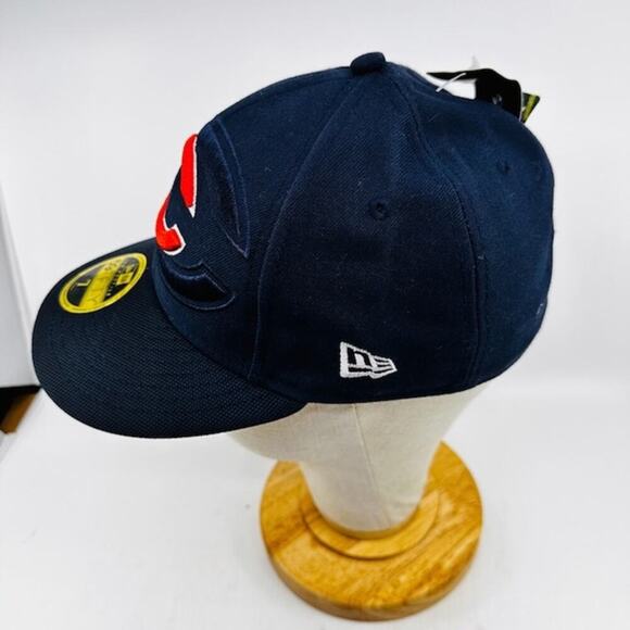 NEW New Era NFL Chicago Bears 59Fifty Baseball Cap Fitted Navy Blue Mens Size 7 - Picture 4 of 5